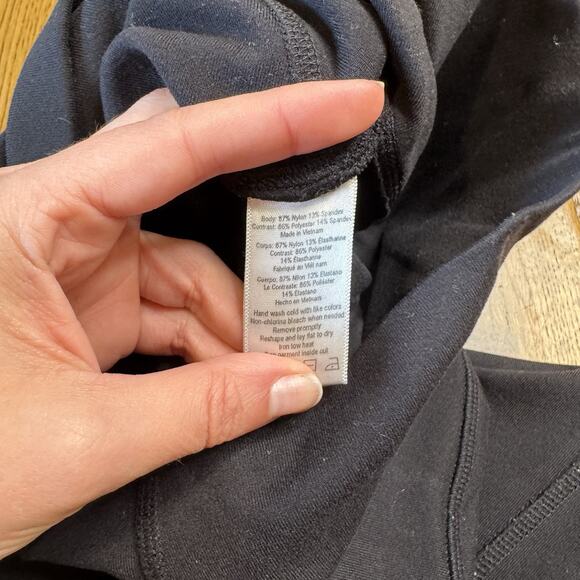 Alo High Waisted Womens Black Pull On Yoga Moto Leggings Mesh Panel Size Small - Picture 7 of 7